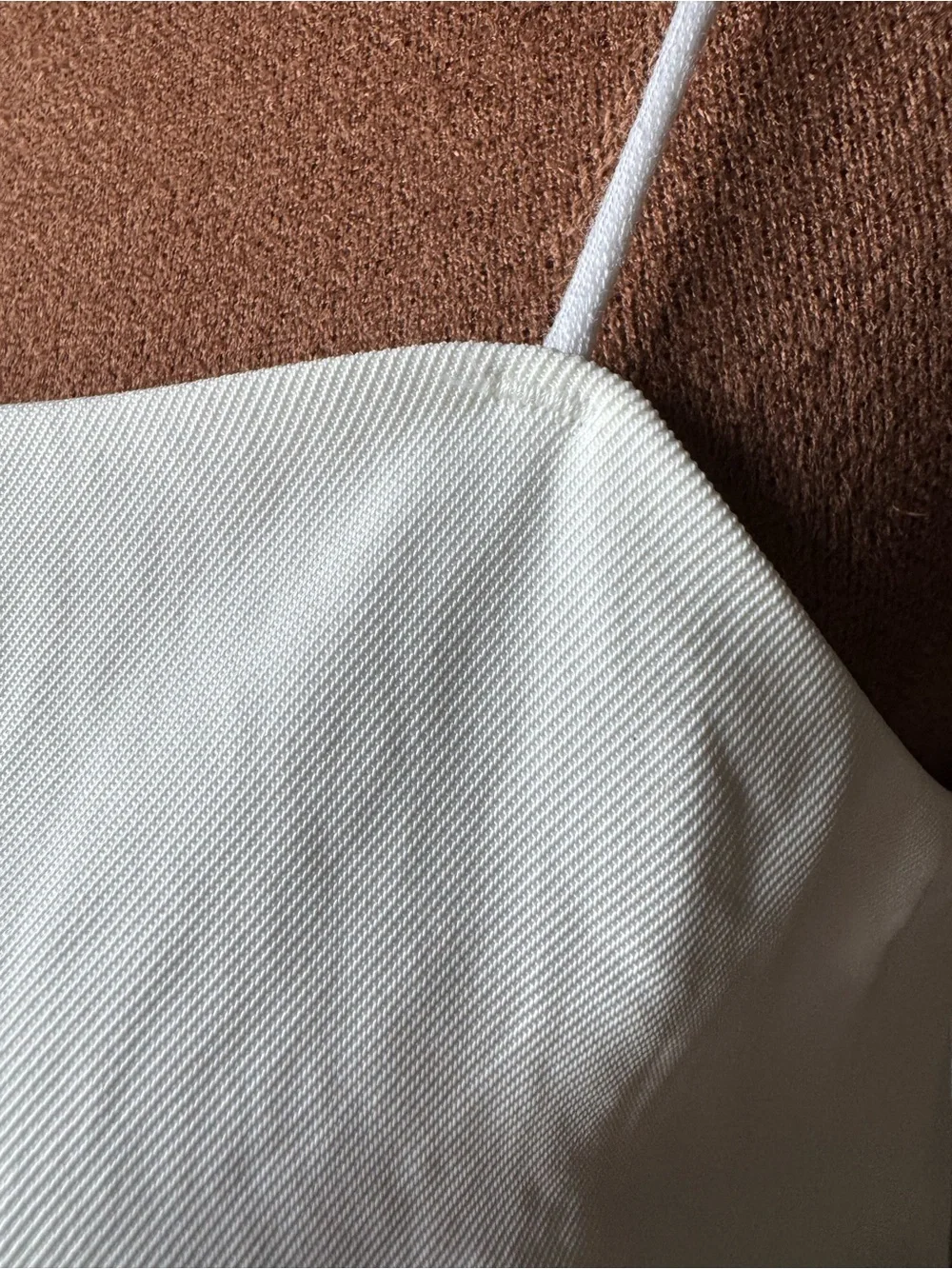 Everlane Ivory Japanese GoWeave Square Cami Tank Top Size 2 EUC
